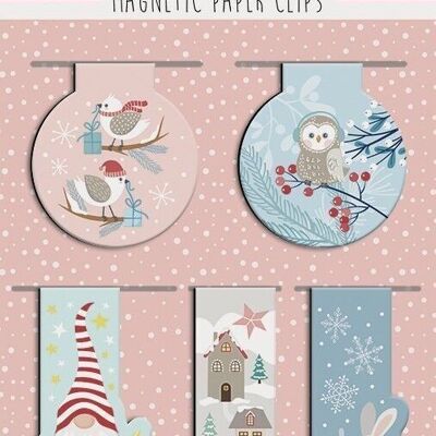 Magnetic Paper Clips "Frosty"