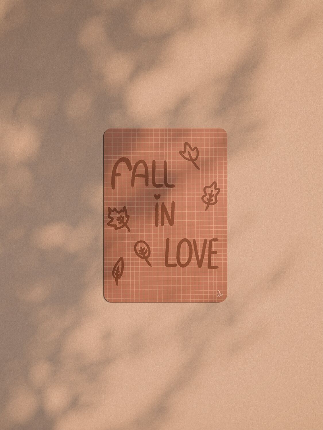 Fall in love - birthday card - thank you card - made in france - decorative card - autumn - winter - christmas