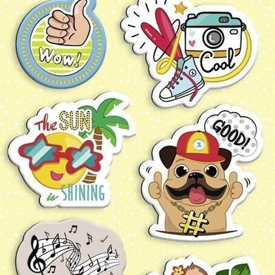 Magnetic Paper Patches "Funky"
