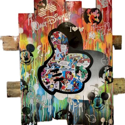 Mickey glove Pop ART painting