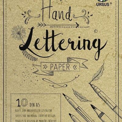 Handlettering paper, DIN A5-Block, chamois