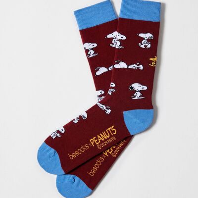 BeSnoopy Burgundy - 100% Organic Cotton Socks