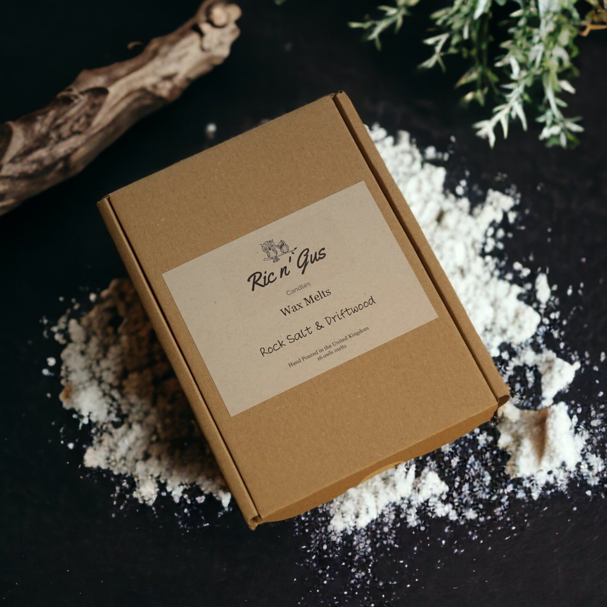 Cera profumata al sale grosso e al legno galleggiante