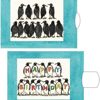 Living card "penguin"