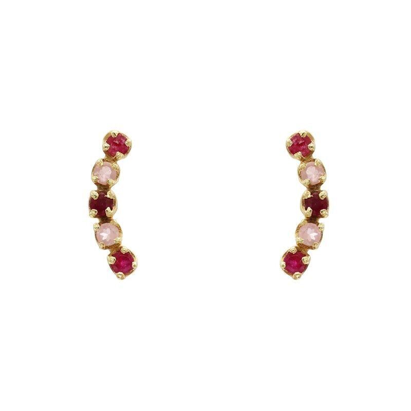 Delicati orecchini rosa