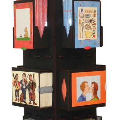 Card display - rotating stand for 12 motifs living cards