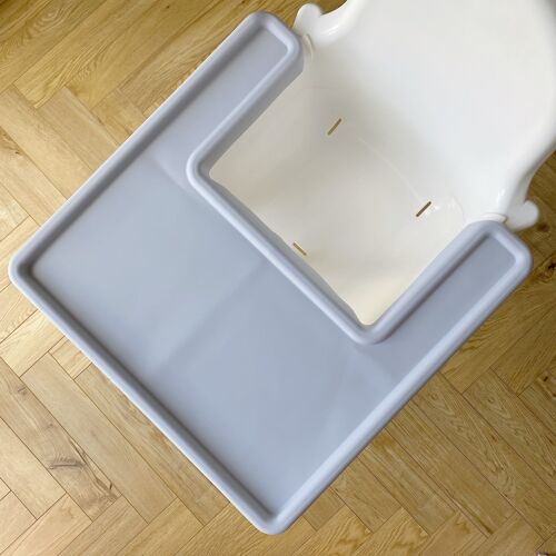 IKEA High chair Silicone Full Wrap Tray Placemat - Pebble Grey