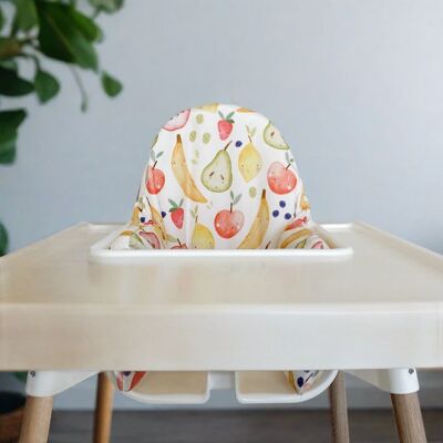 Housse de coussin pour chaise haute IKEA - Imprimé fruits et courges