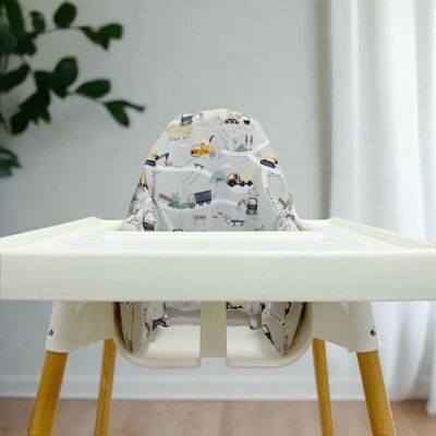 Funda impermeable para trona de IKEA - Diggerland Print