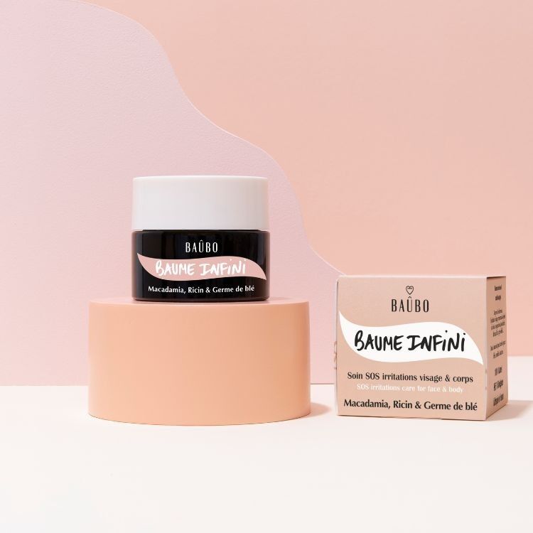 BAUME INFINI · soin multi-usages visage & corps · 100 % naturel 98,5 % bio - 50ml