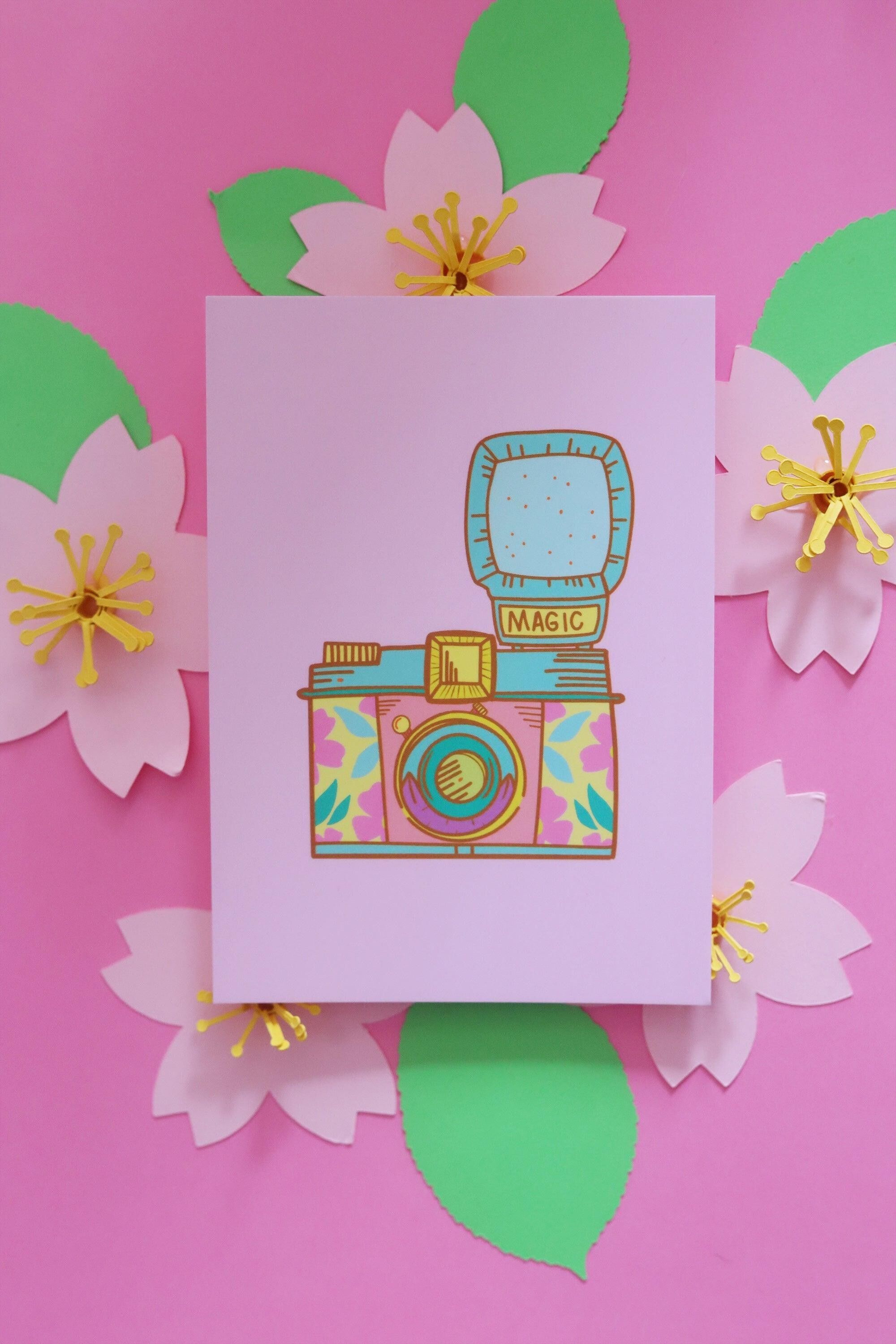 Kawaii-Kamerapostkarte