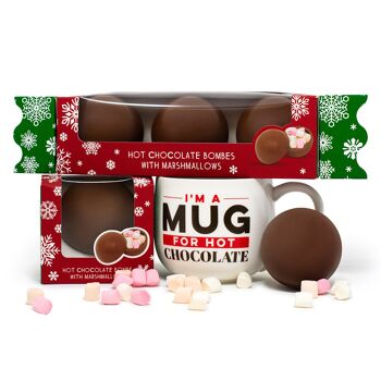 Bombe Cracker au Chocolat Chaud de Noël (3 bombes) 4