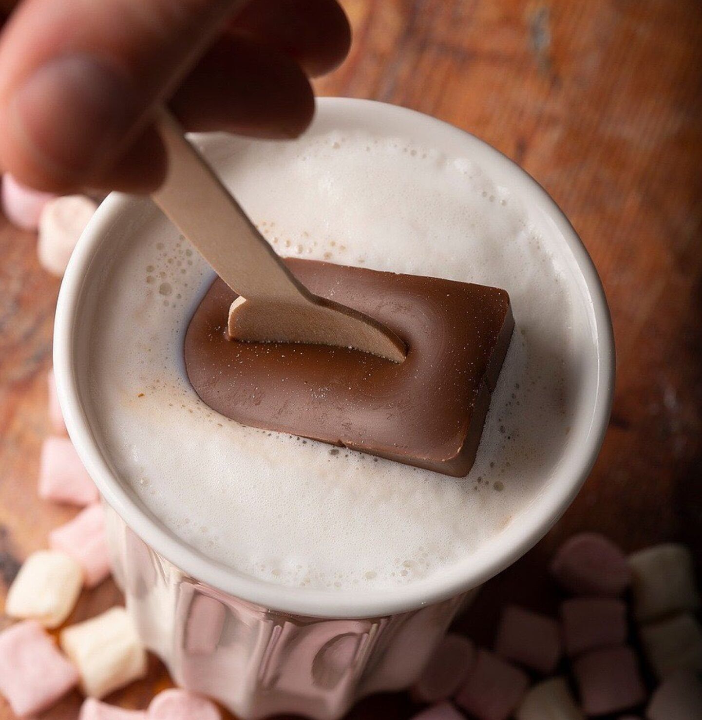 Marshmallow Caramel Sea Salt Hot Chocolate Spoon