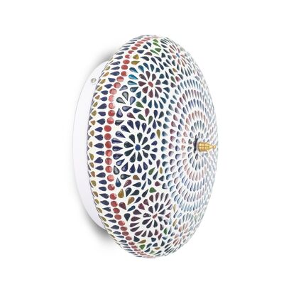 Lampada da parete in mosaico