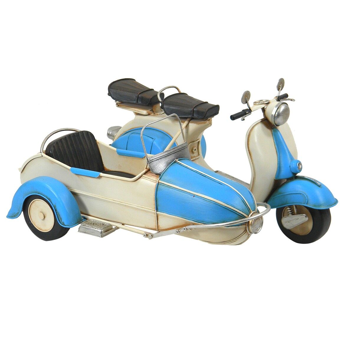 Figurine scooter avec side-car