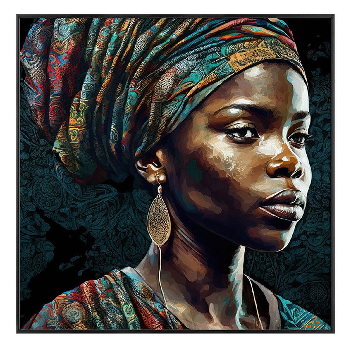 Pittura donna africana