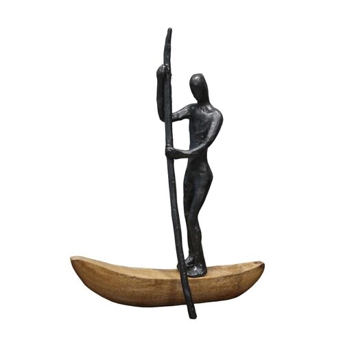 Figura hombre remando barca