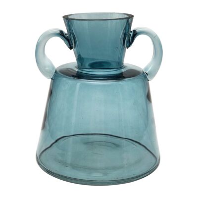 Vaso in vetro con manici