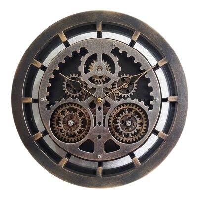 Reloj de pared de engranaje