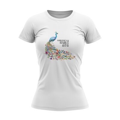 Camiseta de las señoras -peacock
