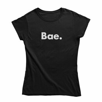 T-shirt pour femme -Bae. le noir 1
