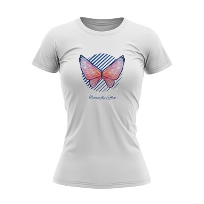 Camiseta de mujer-mariposa