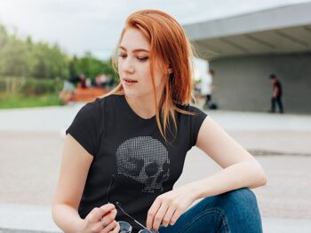 T-shirt pour femme - Tête de mort en pointillé 1