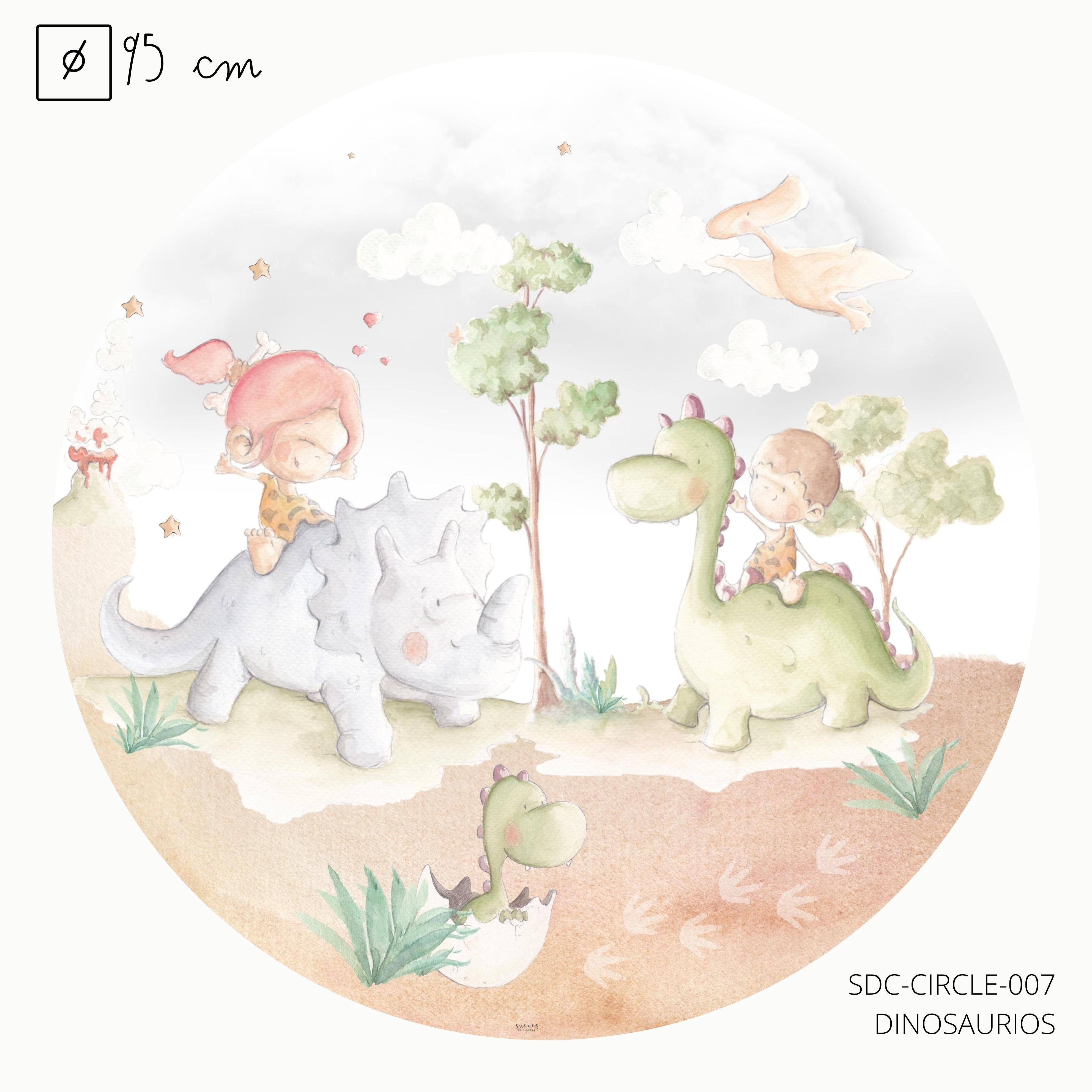 Vinylkreis Ø95cm „DINOSAURIER“