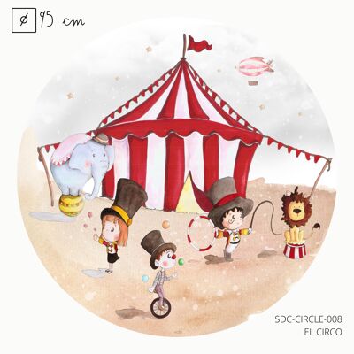 Vinilo Circle Ø95cm "EL CIRCO"