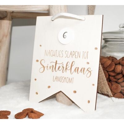 Fanion | Nuits de sommeil jusqu'à Sinterklaas