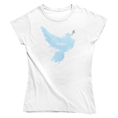 Ladies T Shirt -Peace pigeon