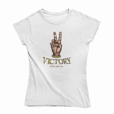 Camiseta de mujer -La victoria nunca se rinde