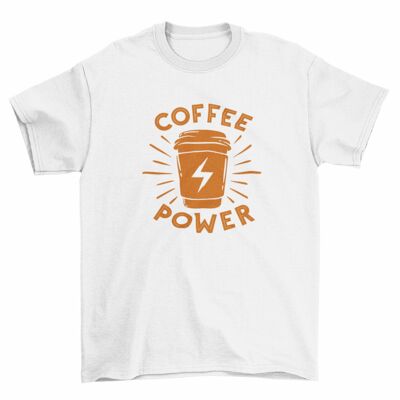 Men's T Shirt -Coffee power