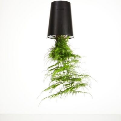 Sky Planter Recycled, Medium 12cm Black - self-watering hanging planter
