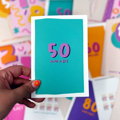 50 and a bit Card
