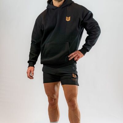 Sudadera con capucha unisex con capucha y cuello alto.