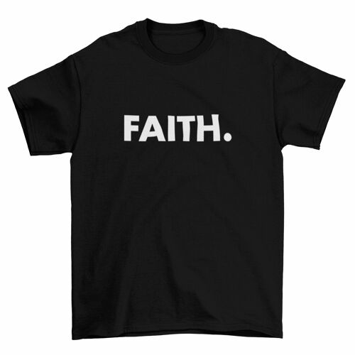 Herren T Shirt -FAITH. schwarz