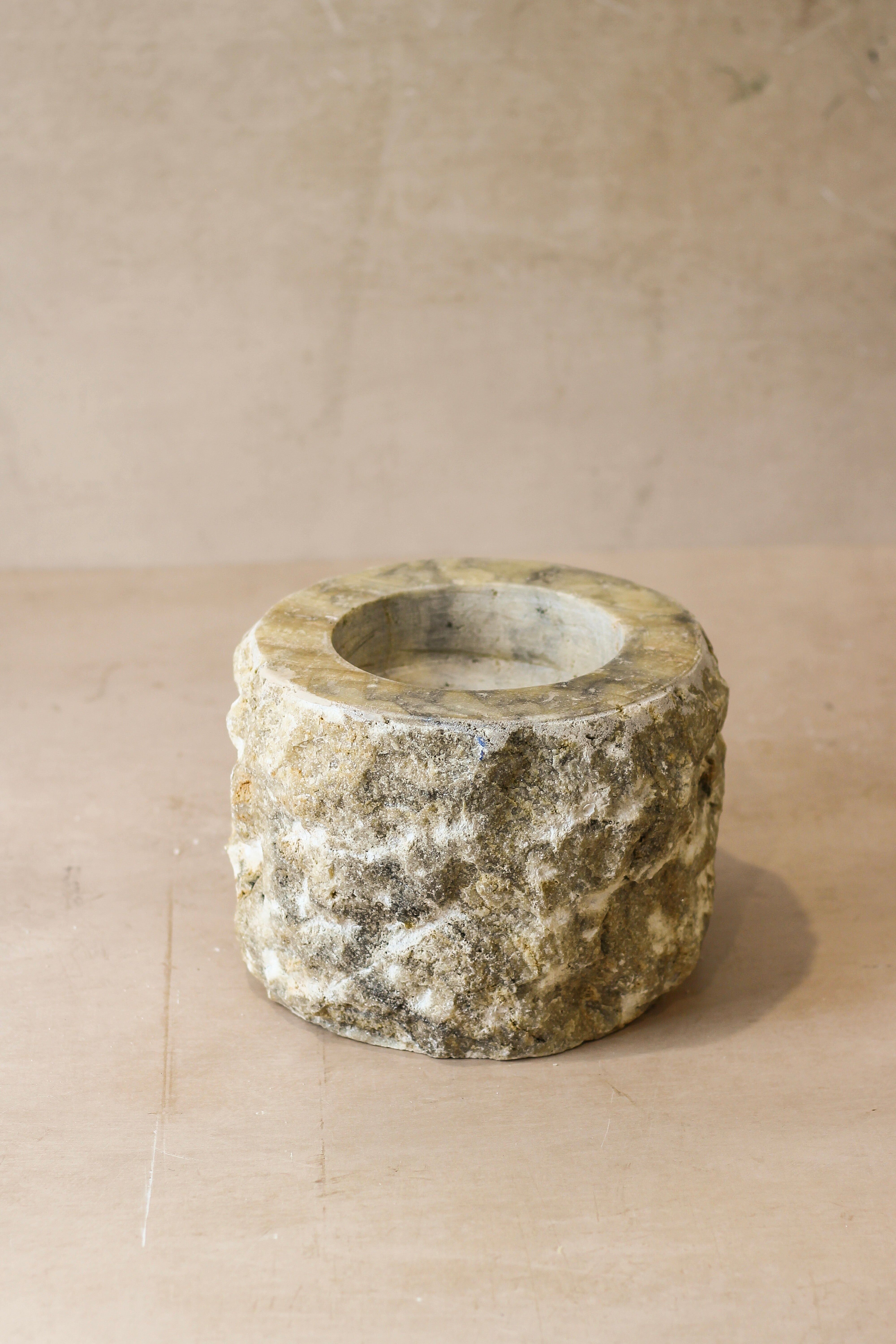 Bougeoir en onyx brut XL 14.7