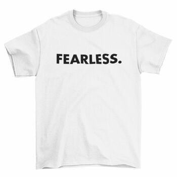 T-shirt pour hommes - Sans peur. blanche