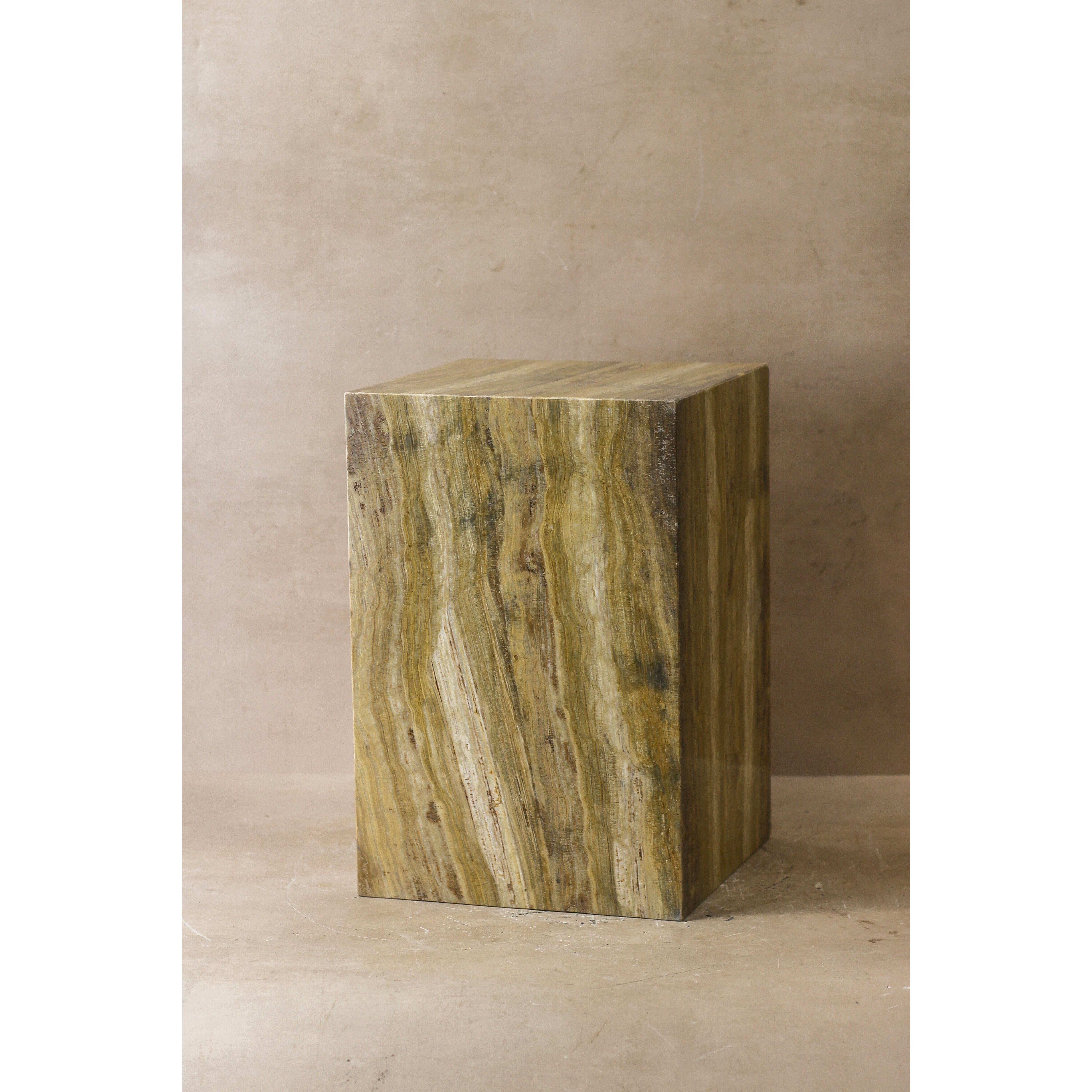 Table d'appoint sur pied en onyx - Creux - N° 7