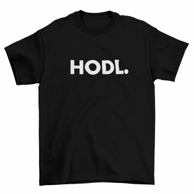 Camiseta de hombre -HODL. negro