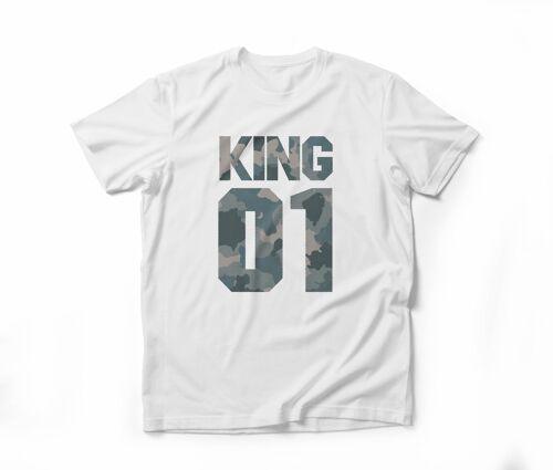 Herren T Shirt -KING 01 camo