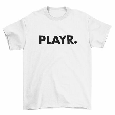 Men's T Shirt -PLAYR. White