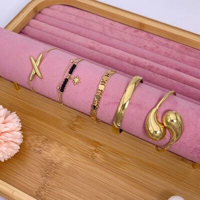 Set de 5 bracelets en acier inoxydable SET50