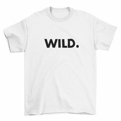 Men's T shirt -WILD. White