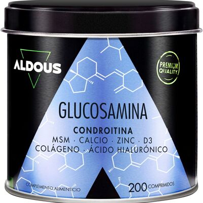 Glucosamina, Condroitina, MSM, Collagene, Acido Ialuronico, Zinco, Calcio e Vitamina D3 | 200 compresse