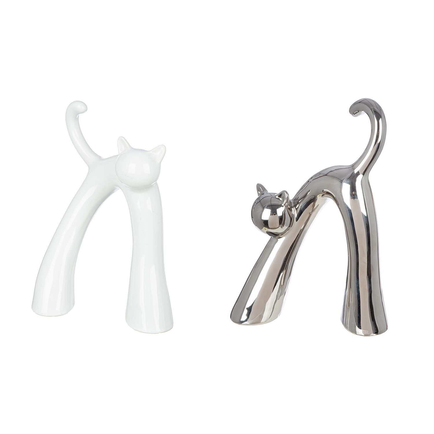 Figur Katze Kara 2fach sort., H.22 cm