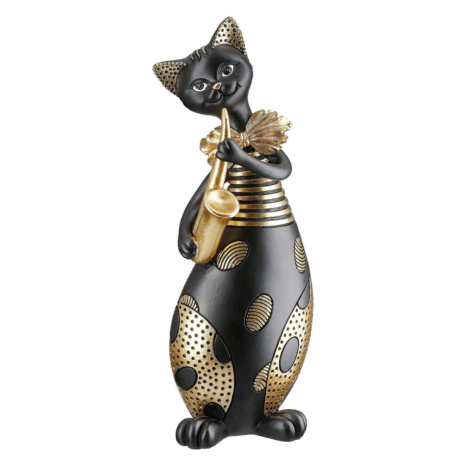 Figur Katze Kapella, schwarz H.27 cm
