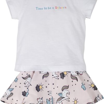 Girls set 2 pieces -Time to be unicorn