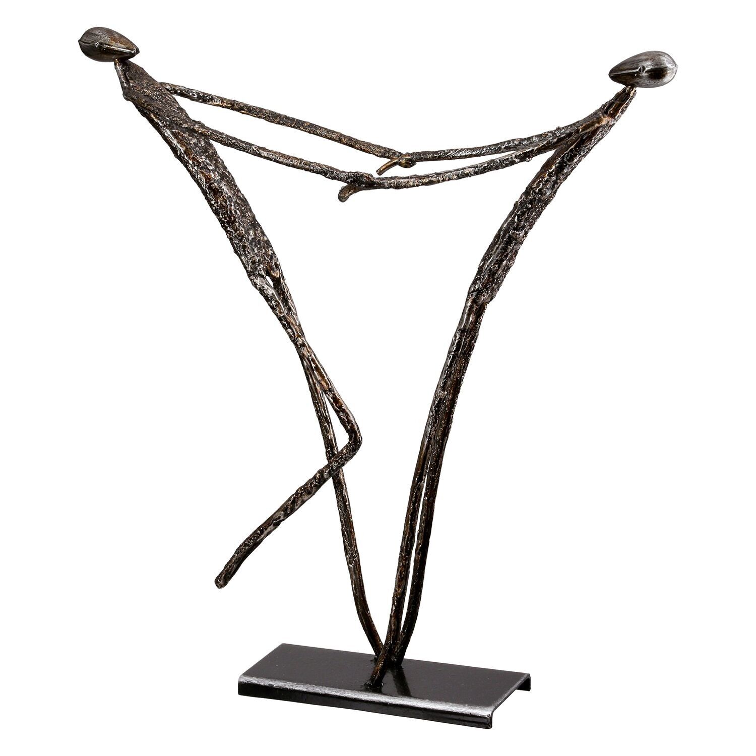 Figurina Coppia Emozione, argento H.29 cm